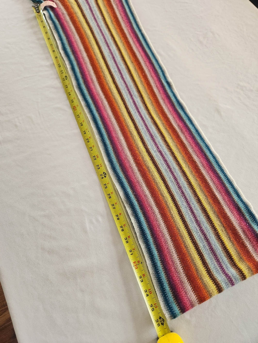 Nardi & Tagliaferri Colourful Stripe Knit Scarf - Picture 10 of 16